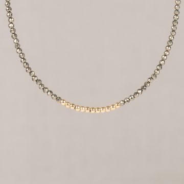 Collier Shine Pyriet + Goldfilled