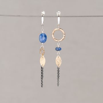 Oorhanger Trio Zilver Asym Sodaliet