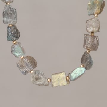Collier Candy Gems Labradoriet + Goldfilled