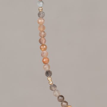 ollier Sparkling Gems Mixed Pierre de Lune + Goldfilled