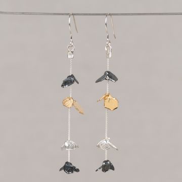 Oorslinger Trio Zilver hoedjes