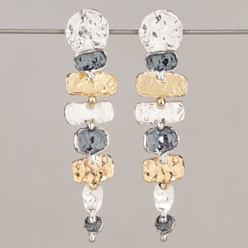Oorsteker Trio zilver Lizzy