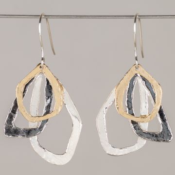 Oorhanger Trio zilver Freckle