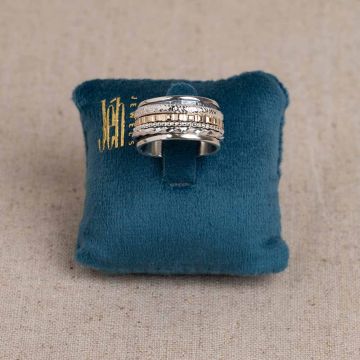 Ringkissen petrol + Transparent Standard