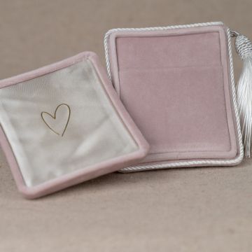 Gift box with bobbin old pink