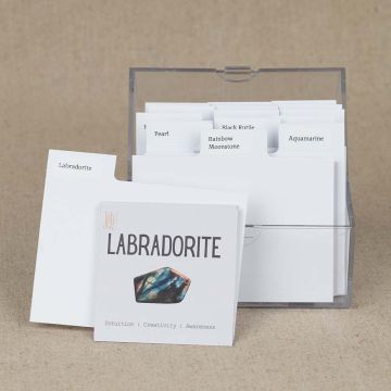 Box edelstenen kaartjes