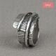 Ring zilver met textuur