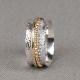 Ring Silber + Goldfilled Chic
