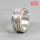 Ring zilver + Goldfilled stralend