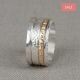 Ring zilver + Goldfilled stralend