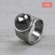 Ring zilver + Hematiet