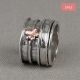 Ring zilver oxy + 9 karaat bloem