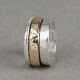 Ring zilver met goldfilled cool