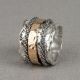 Ring zilver met Goldfilled grandioos