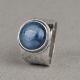 Ring Silber Oxy mit Kyanit