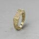 3D GOLD | Ring 14 karaat rechthoekig 3D 