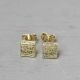 3D GOLD | Oorsteker 14 karaat goud vierkant 3D