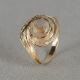 CURLY GEMSTONES | Ring 14 karaat goud krul + Gold Rutiel