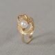 CURLY PEARLS | Ring G14K infinity parel + dia 0,03 ct