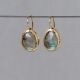 Ohrring großer Tropfen Labradorit