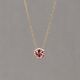 CANDY | Halskette G14K Rosa Turmalin
